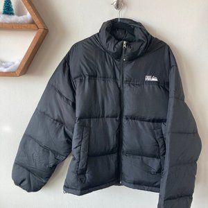 First Down Extra Large Men's Black Puffer Down Jacket